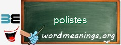 WordMeaning blackboard for polistes